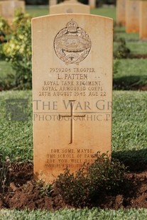 BEIRUT WAR CEMETERY - PATTEN, LEONARD